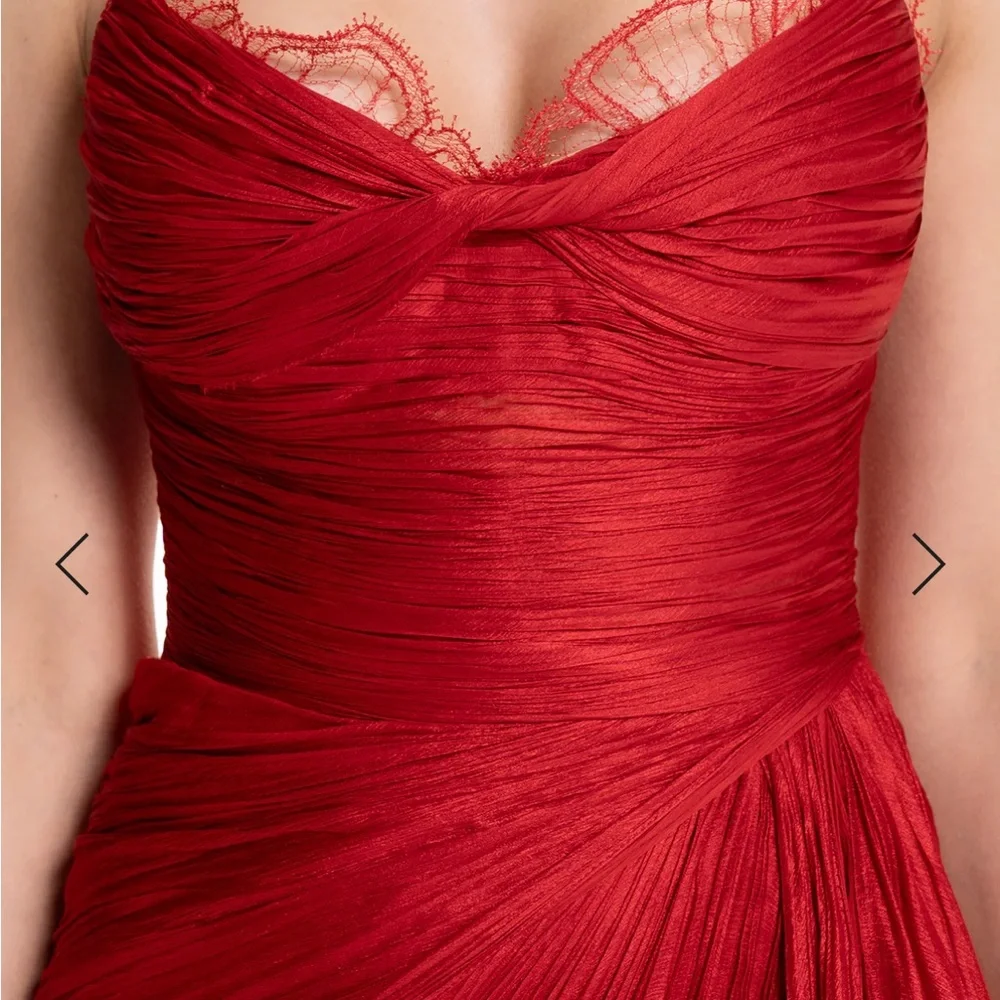 Maria Lucia Hohan 
Jolie Gown in Salsa size 4
Red Strapless Dress - Picture 15 of 16